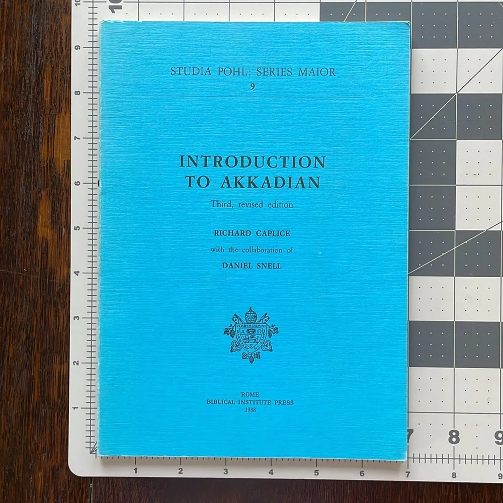 Introduction to Akkadian, 3rd revised ed. Richard Caprice & Daniel Snell, c1988